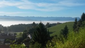 Ausblick Restaurant Fünfländerblick Scheidegg