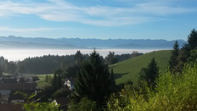 Ausblick Restaurant Fünfländerblick Scheidegg
