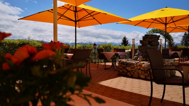 Terrasse Restaurant Fünfländerblick in Scheidegg